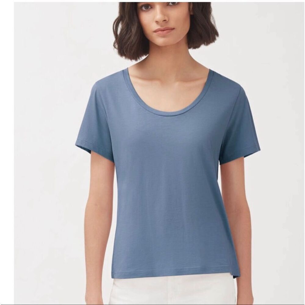 Cuyana Scoop Neck Short Sleeve Tee‎